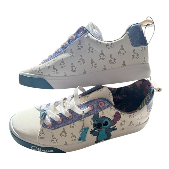 Disney Lilo & Stitch Sneakers- White and Blue - Picture 2 of 4